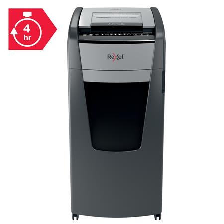 Iratmegsemmisítő, konfetti, 750 lap, REXEL, "Optimum AutoFeed+ 750X"