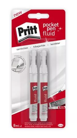 Hibajavító toll, 8 ml, bliszter, HENKEL "Pritt Pocket Pen"