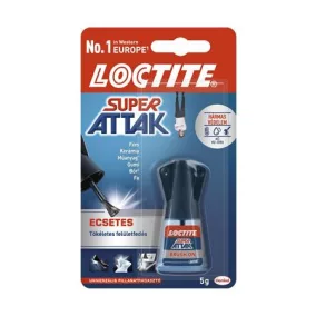   Pillanatragasztó, ecsetes, 5 g, HENKEL "Loctite Super Bond"