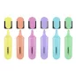   Szövegkiemelő készlet, 0,5-5 mm, KORES "Bright Liner Plus Pastel", 6 különböző szín