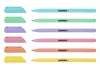 Golyóstoll, 1,0 mm, kupakos, háromszögletű, KORES "KOR-M Pastel", kék