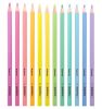 Színes ceruza készlet, háromszögletű, KORES "Kolores Pastel", 12 pasztell szín
