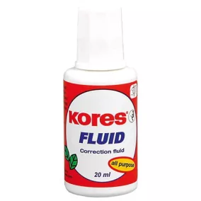   Hibajavító folyadék, oldószeres, 20 ml, KORES "Fluid"