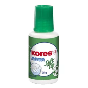   Hibajavító folyadék, vízbázisú, szivacsos, 20 ml, KORES "Aqua Soft Tip"