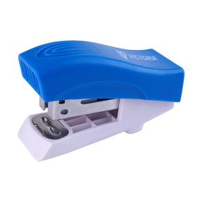   Tűzőgép, 24/6, 26/6, 12 lap, VICTORIA OFFICE, "Mini", kék