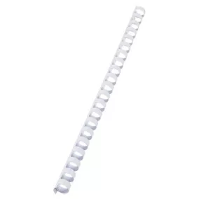Spirál, műanyag, 12 mm, 56-80 lap, VICTORIA OFFICE, fehér