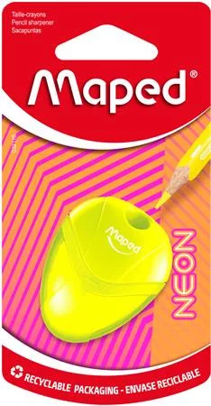 Hegyező, egylyukú, tartályos, MAPED "I-Gloo Neon", vegyes színek