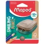   Hegyező, kétlyukú, tartályos, műanyag,  MAPED "Smiling Planet"