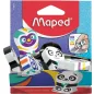  Radír display, vegyes minták, MAPED "Ergo Fun Multicolor"