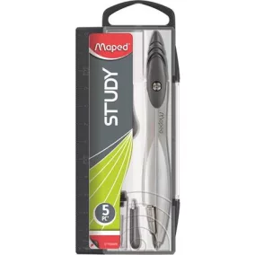   Körző készlet, 5 darabos, MAPED "Study SY160", vegyes színek