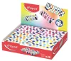 Radír display, kockamintás, MAPED „Checkerboards”, vegyes minták