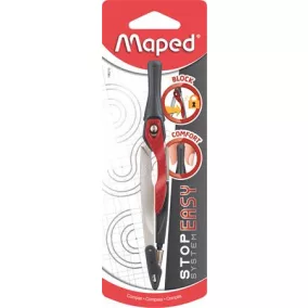   Körző, rögzíthető lábakkal, MAPED "Stop System Innovation"