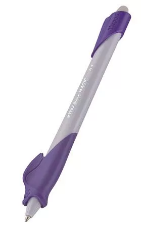 Írástanuló rollertoll, 0,7 mm, radírozható, MAPED "KIDY Learn MAGIC", nyuszi, lila, 12 db