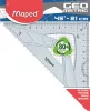 Háromszög vonalzó, műanyag, 45°, 14 cm, MAPED "Geometric"