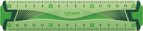 Vonalzó, műanyag, hajlítható, 15 cm, MAPED "Flex"