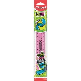   Vonalzó, műanyag, törhetetlen, 20 cm, MAPED "Twist'n Flex"