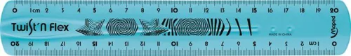 Vonalzó, műanyag, törhetetlen, 20 cm, MAPED "Twist'n Flex"