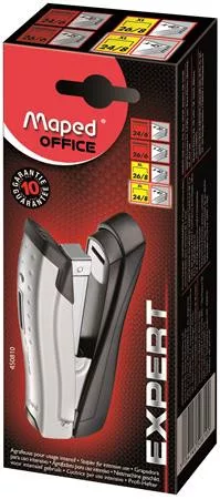 Tűzőgép, 24/6, 26/6, 20 lap, lapos tűzés, MAPED "Expert Half-Strip"