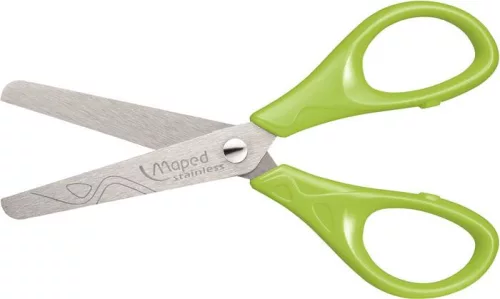 Olló, iskolai, 13 cm, MAPED "Essentials Pulse", vegyes színek