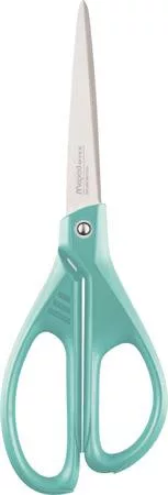 Olló, irodai, 21 cm, MAPED "Essentials Green", türkizkék
