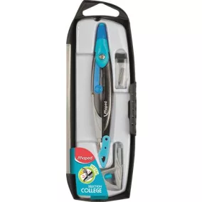   Körző készlet, 3 darabos, MAPED "Metal Open", vegyes színek