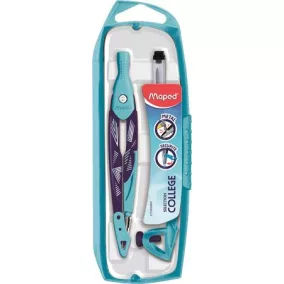   Körző készlet, 3 darabos, MAPED „Arctic Metal Open”, jégvilág