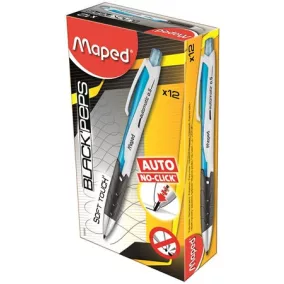   Nyomósirón, 0,5 mm, MAPED "Black'Peps", kék