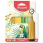   Szövegkiemelő készlet, 1-5 mm, MAPED "Fluo Peps Assorted", vegyes színek