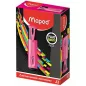   Szövegkiemelő, 1-5 mm, MAPED "Fluo Peps Classic", rózsaszín