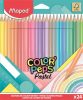 Színes ceruza készlet, háromszögletű, MAPED "Color'Peps Pastel", 24 különböző pasztell szín