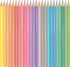 Színes ceruza készlet, háromszögletű, MAPED "Color'Peps Pastel", 24 különböző pasztell szín