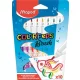 Filctoll készlet, kimosható, ecsetjellegű, MAPED "Color ’Peps Brush", 10 különböző szín
