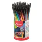   Grafitceruza radírral, ceruzatartó, HB, háromszögletű, MAPED "Black'Peps Energy", 6 különböző minta