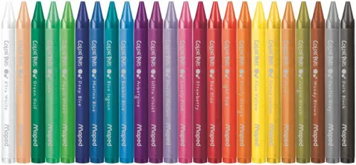 Zsírkréta, MAPED "Color'Peps Wax", 24 különböző szín