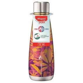   Termosz, duplafalú, 500 ml, rozsdamentes acél, MAPED PICNIK "Concept Adult", napvirág