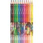   Színes ceruza készlet, háromszögletű, MAPED "Barbie", 12 különböző szín