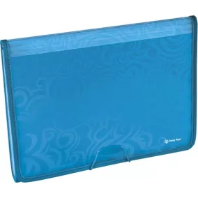   Harmonikamappa, A4, 6 részes, PP, gumis, PANTA PLAST "Tai Chi", kék