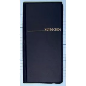 Névjegytartó, 96 db-os, PANTA PLAST, fekete