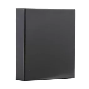   Gyűrűs könyv, panorámás, 4 gyűrű, 80 mm, A4, PVC, PANTA PLAST, fekete