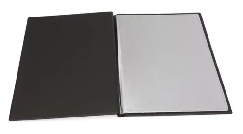 Étlaptartó, A4, bőrhatású, PANTA PLAST "Keretes Menu", sötétbarna-barna