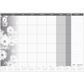   Könyökalátét, 470x330 mm, havi tervezővel, PANTA PLAST, virágos