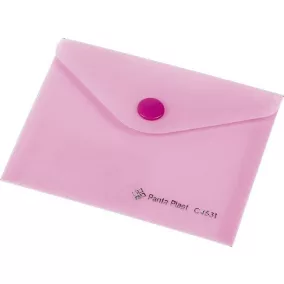   Irattartó tasak, A6, PP, patentos, 160 mikron, PANTA PLAST, pasztell rózsaszín