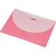 Irattartó tasak, A4, PP, patentos, két zsebes, 200 mikron, PANTA PLAST, rózsaszín