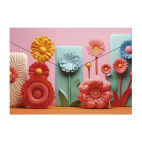   Irattartó tasak, A4 PP, patentos, 180 mikron, PANTA PLAST "Modern Flowers"