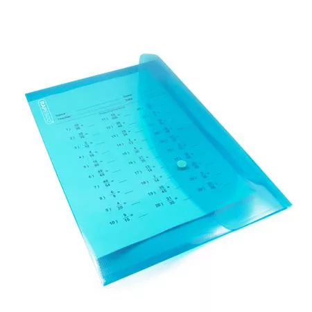 Irattartó tasak, A4+, PP, patentos, RAPESCO "Eco", vegyes csillogó színek