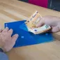   Irattartó tasak, DL, patentos, RAPESCO "Eco", áttetsző vegyes színek