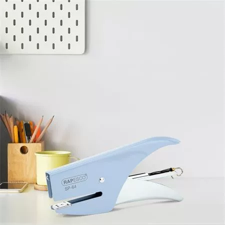 Tűzőgép, kézi, 21/4, 12 lap, RAPESCO "SP-64", kék