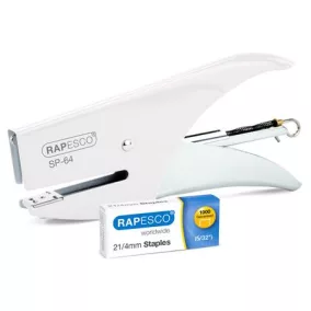   Tűzőgép, kézi, 21/4, 12 lap, RAPESCO "SP-64", fehér