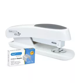   Tűzőgép, 24/6, 20 lap, antibakteriális, RAPESCO "Germ-Savvy ECO Sting Ray", fehér