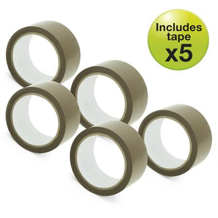 Csomagzáró gép, RAPESCO "Germ-Savvy® 960", 5 db barna csomagolószalaggal, 1 db késsel